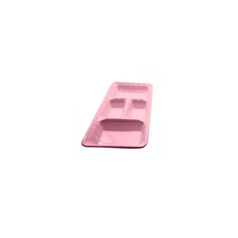 GENERICO - Bandeja Rectangular Rosada 2pcs 35x18cm