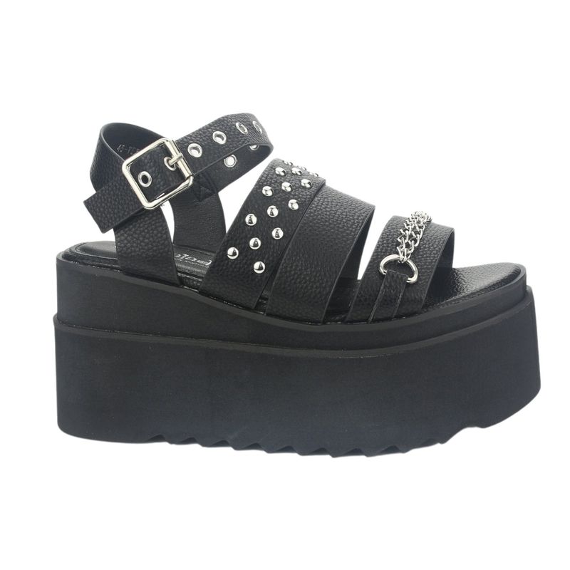 CHALADA - Sandalia Mujer Negro Plataforma Chalada Vex-5