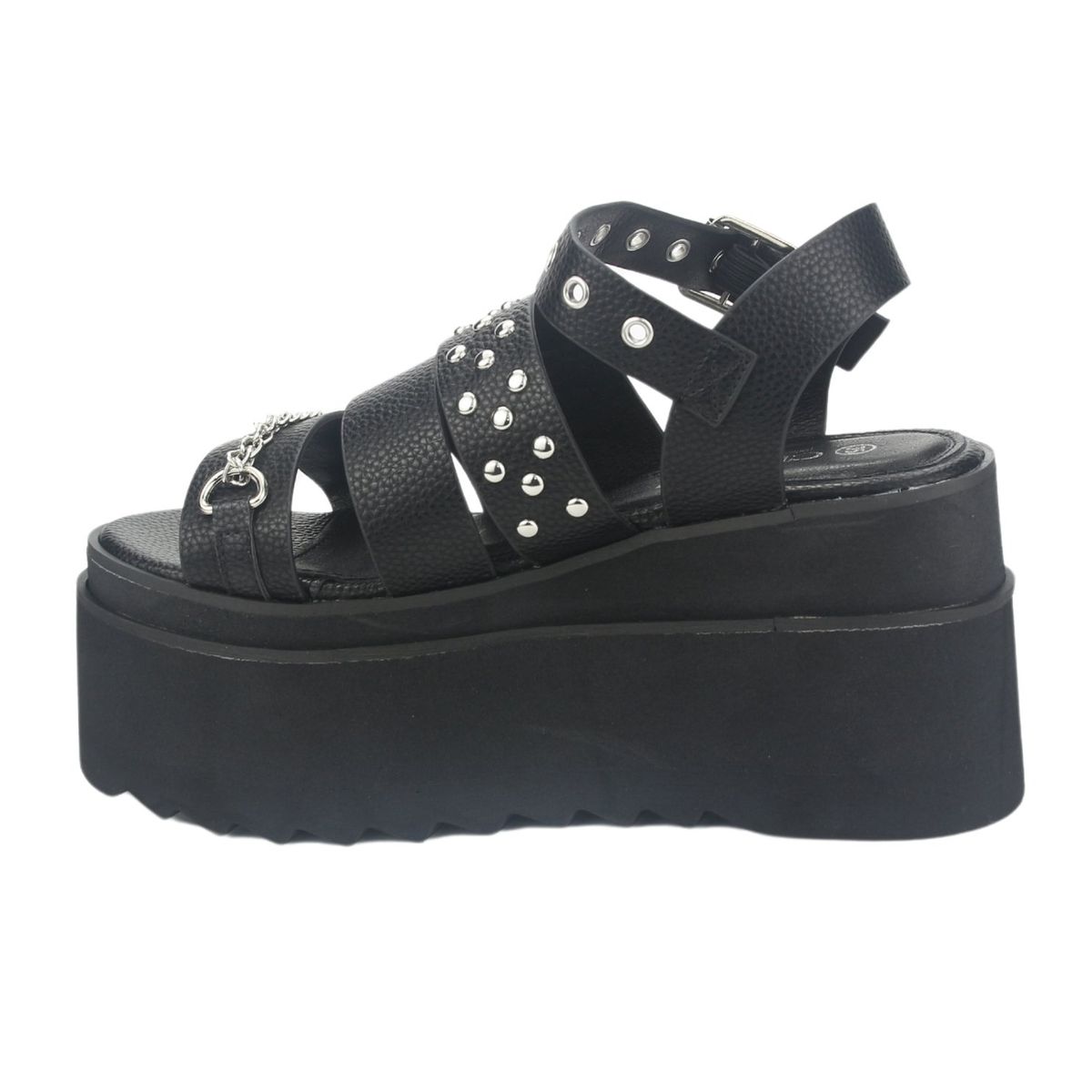 CHALADA - Sandalia Mujer Negro Plataforma Chalada Vex-5