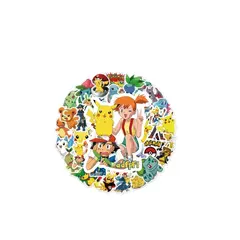 GENERICO - Pegatinas Pokémon 50 Unidades Coleccionables