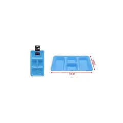 GENERICO - Bandeja Rectangular Celeste 2pcs 35x18cm
