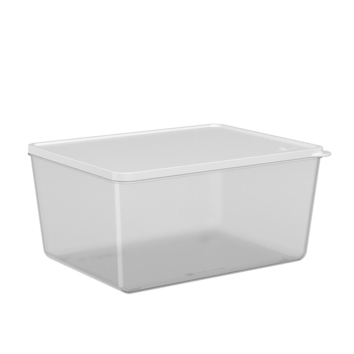 COZA - Contenedor De Plastico 600ml Con Tapa Coza Blanco