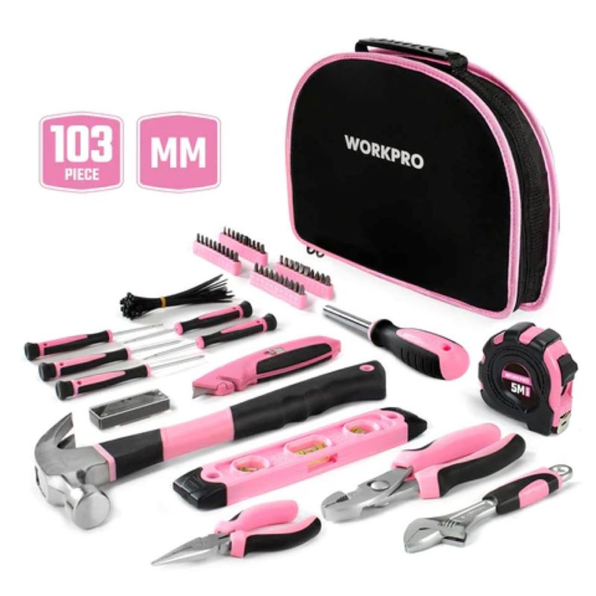 METALFER - Set De Herramientas Portátil 65 Piezas