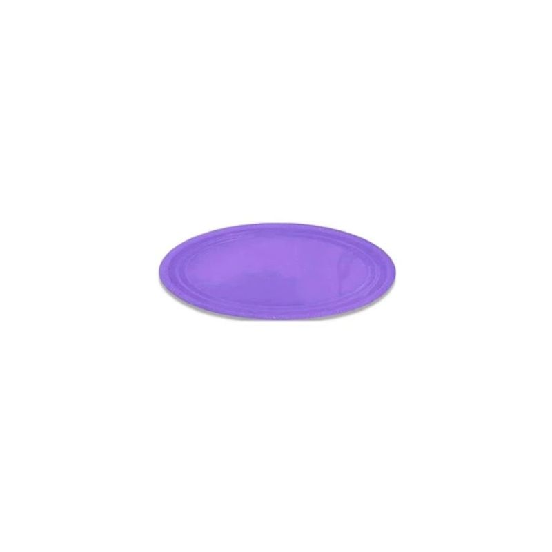 GENERICO - Bandeja Plástica Ovalada Morado 5pcs