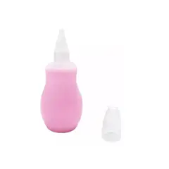 GENERICO - Aspirador Nasal Manual Saca Mocos Flemas Pediátrico Rosa