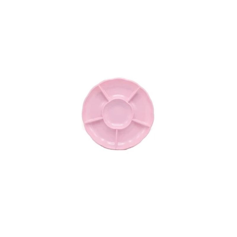 GENERICO - Bandeja Rosado Claro Tipo Flor 3pcs 30cm