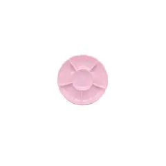 GENERICO - Bandeja Rosado Claro Tipo Flor 3pcs 30cm