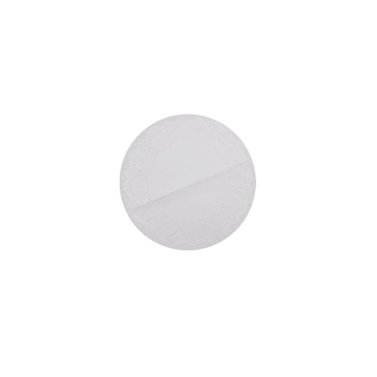 GENERICO - Bandeja Redonda Blanca 3+3pcs Con Papel Secante