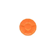 GENERICO - Bandeja Naranjada Tipo Flor 3pcs 30cm