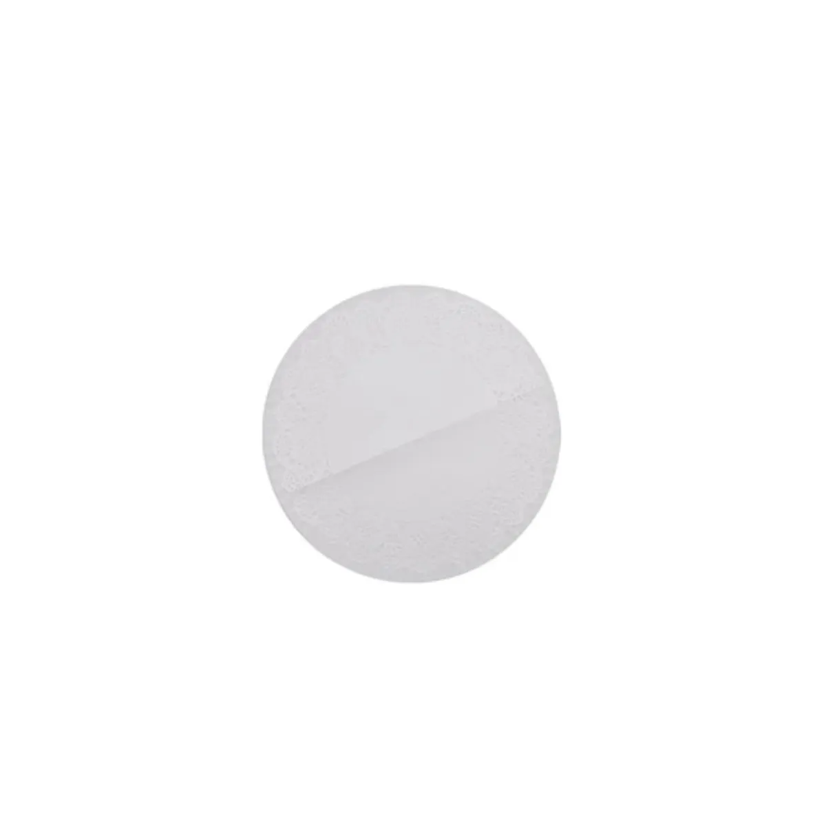 GENERICO - Bandeja Redonda Blanca 2+2pcs Con Papel Secante