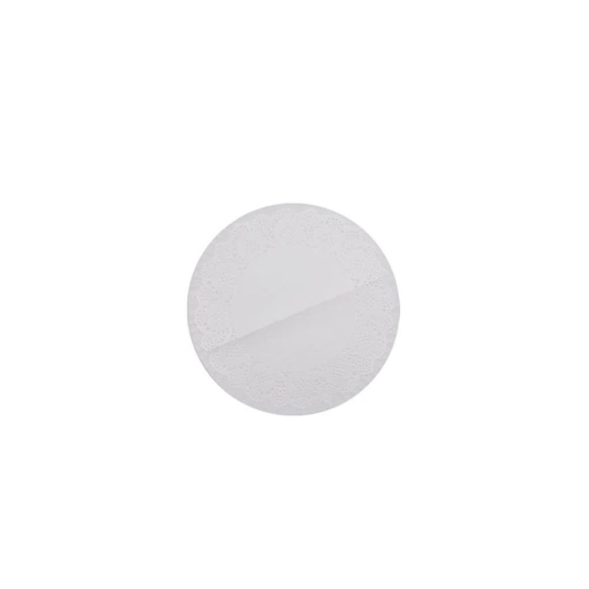 GENERICO - Bandeja Redonda Blanca 2+2pcs Con Papel Secante