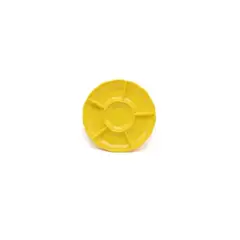 GENERICO - Bandeja Amarilla Tipo Flor 3pcs 30cm