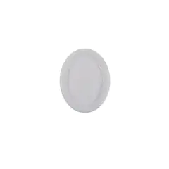 GENERICO - Bandeja Ovalada Blanca 21x27cm 5pcs