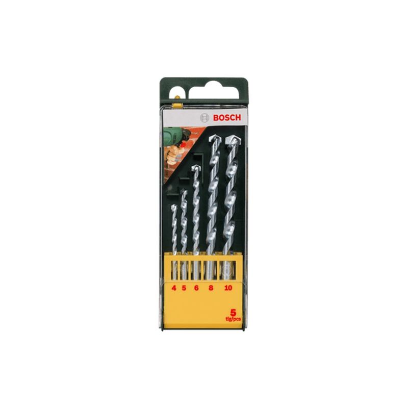 BOSCH - Broca para concreto juego 5un 4-5-6-8-10mm Bosch