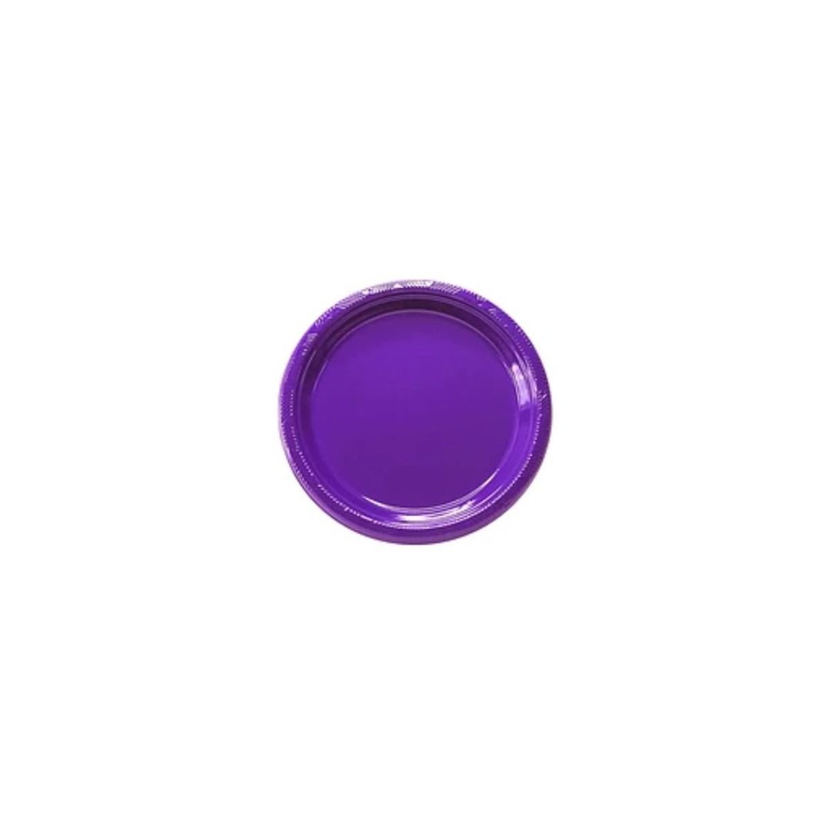 GENERICO - Plato Plastico Redondo 18cm Morado