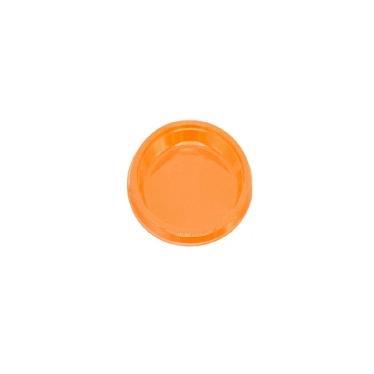 GENERICO - Plato Plastico Redondo 18cm Naranja