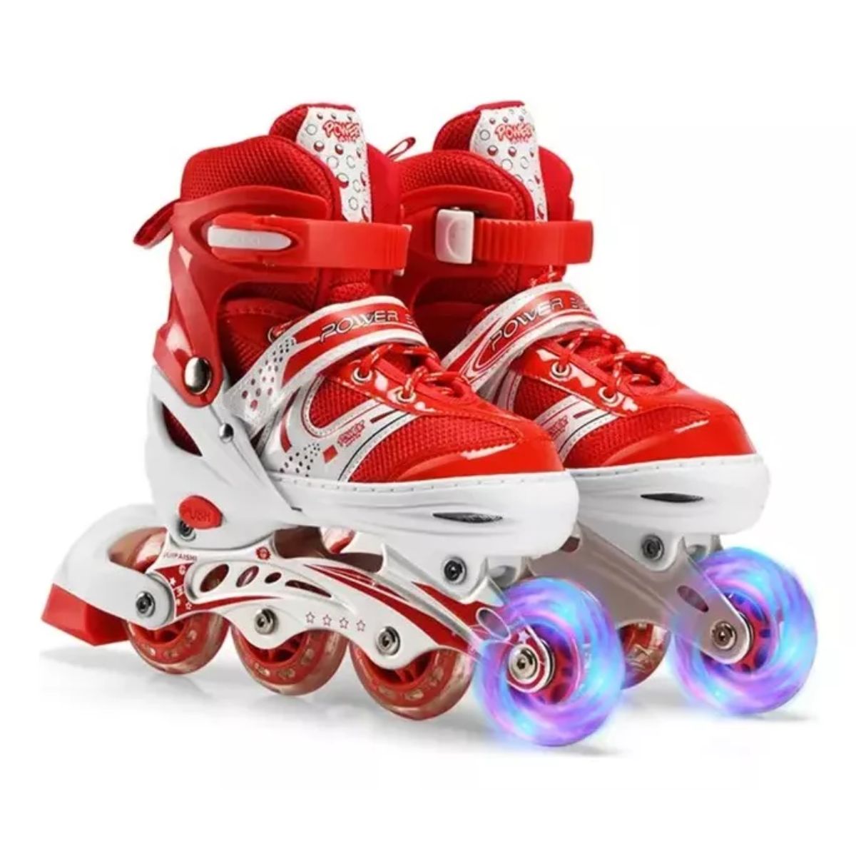 GENERICO - Patines Lineales Ajustables RojoTalla M 34 A 37