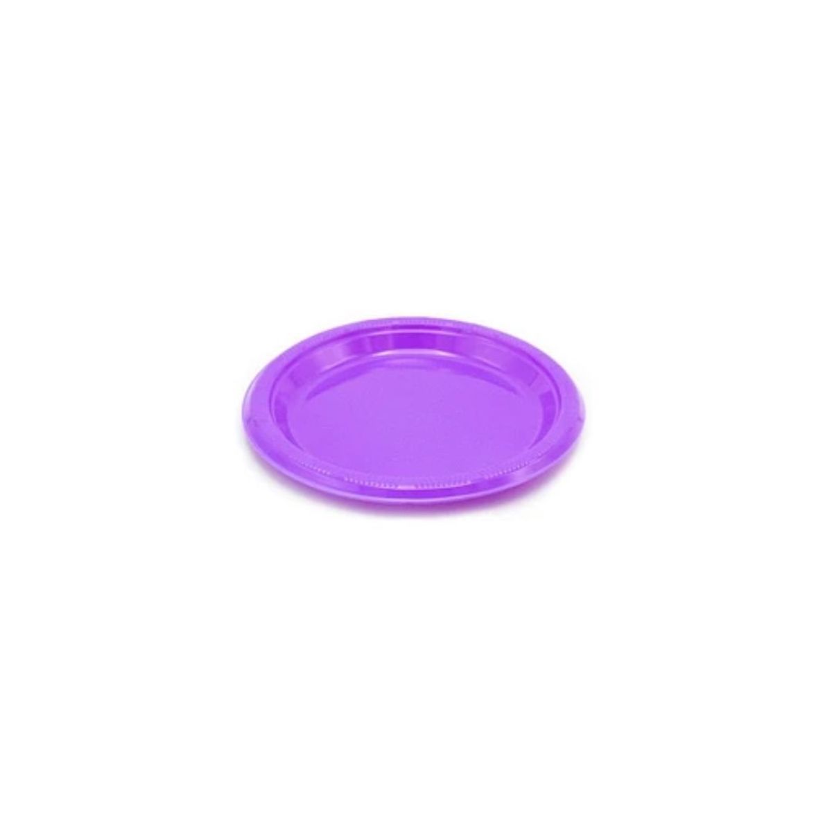 GENERICO - Plato Plastico Redondo 23cm Morado