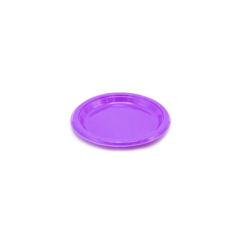 GENERICO - Plato Plastico Redondo 23cm Morado