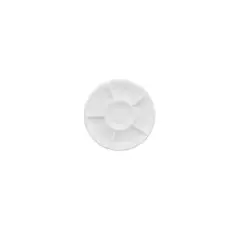 GENERICO - Bandeja Blanca Tipo Flor 3pcs 30cm