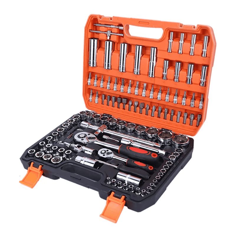 LINE - Caja Herramientas Set Kit Juego Dados Chicharra 108 Piezas