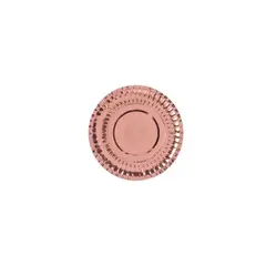 GENERICO - Bandeja Oro Rosa 18cm 10pcs