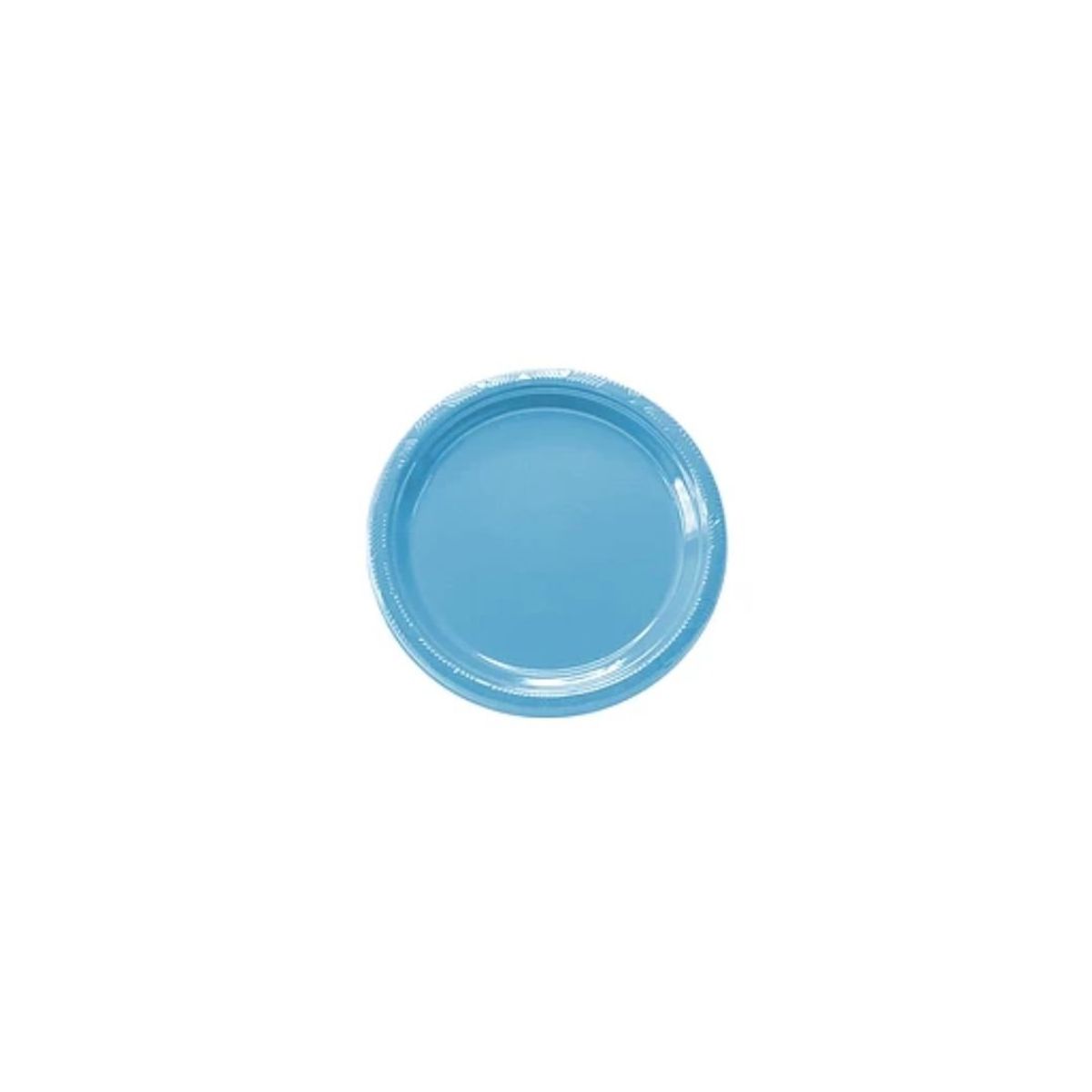 GENERICO - Plato Plastico Redondo 18cm Celeste
