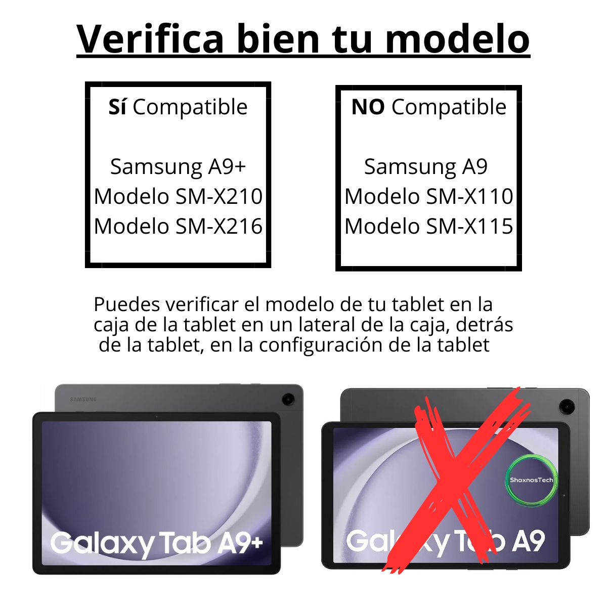 GENERICO - Funda + Hidrogel Para Tablet Samsung A9+ Plus 11 Sm-x210 Morado