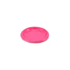 GENERICO - Plato Plastico Redondo 23cm Fucsia