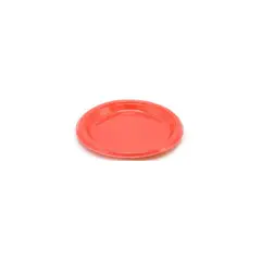 GENERICO - Plato Plastico Redondo 23cm Rojo