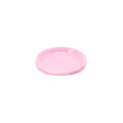 GENERICO - Plato Plastico Redondo 23cm Rosado