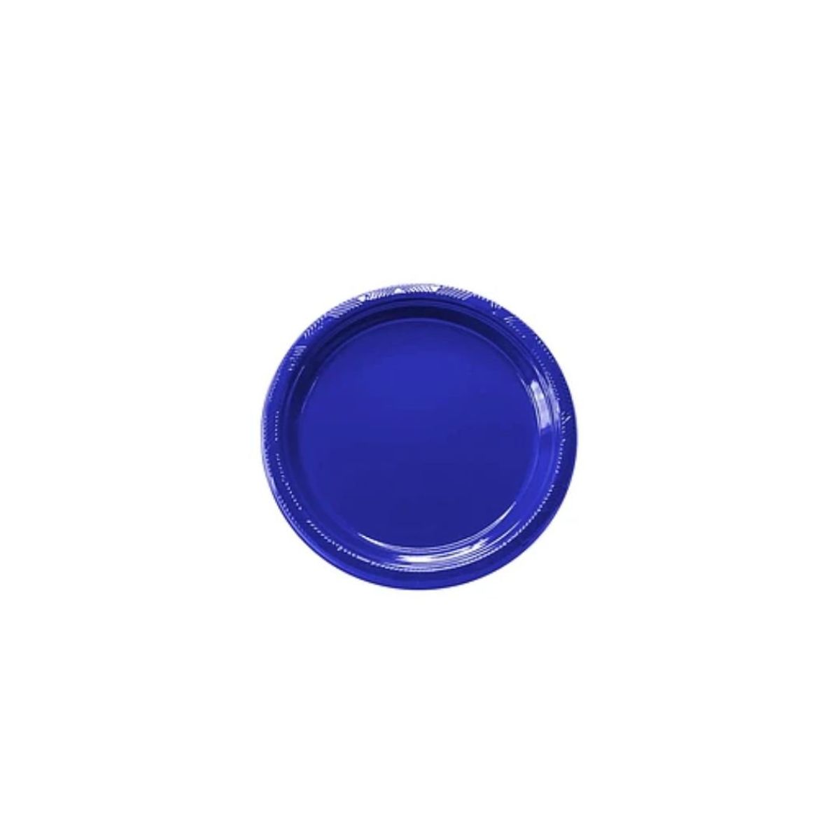 GENERICO - Plato Plastico Redondo 23cm Azul