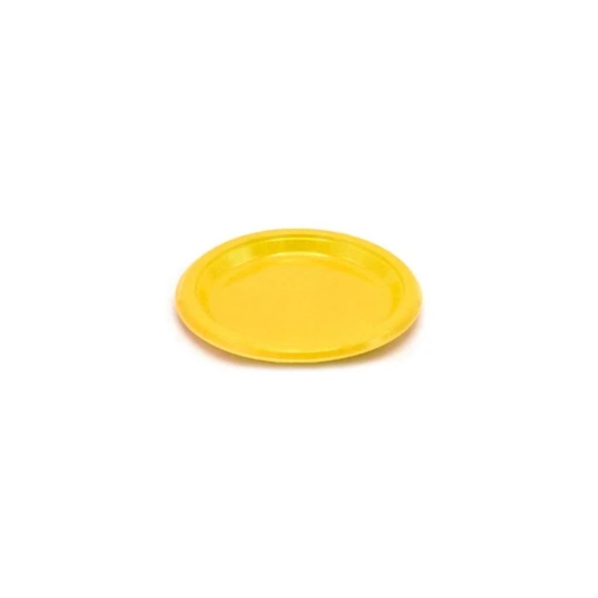 GENERICO - Plato Plastico Redondo 23cm Amarillo