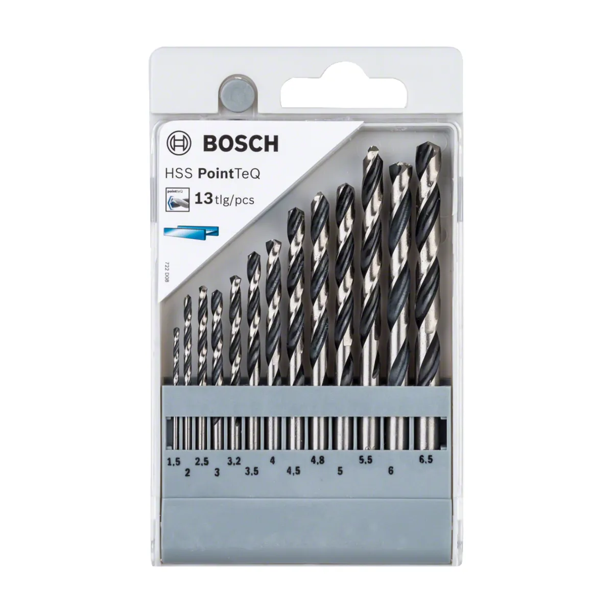 BOSCH - Broca Mecha Metal 13 Piezas HSSPOINTTEQ Bosch