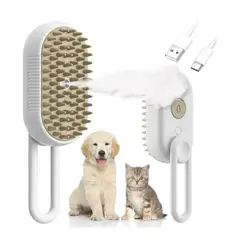 GENERICO - Cepillo A Vapor Para Gatos Y Perros Quita Pelos Blanco