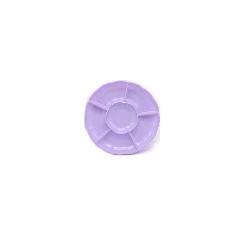 GENERICO - Bandeja Lila Tipo Flor 3pcs 30cm