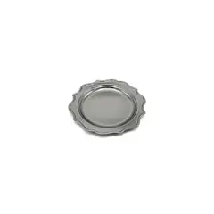 GENERICO - Plato Metalico Plata 6pcs 20cm