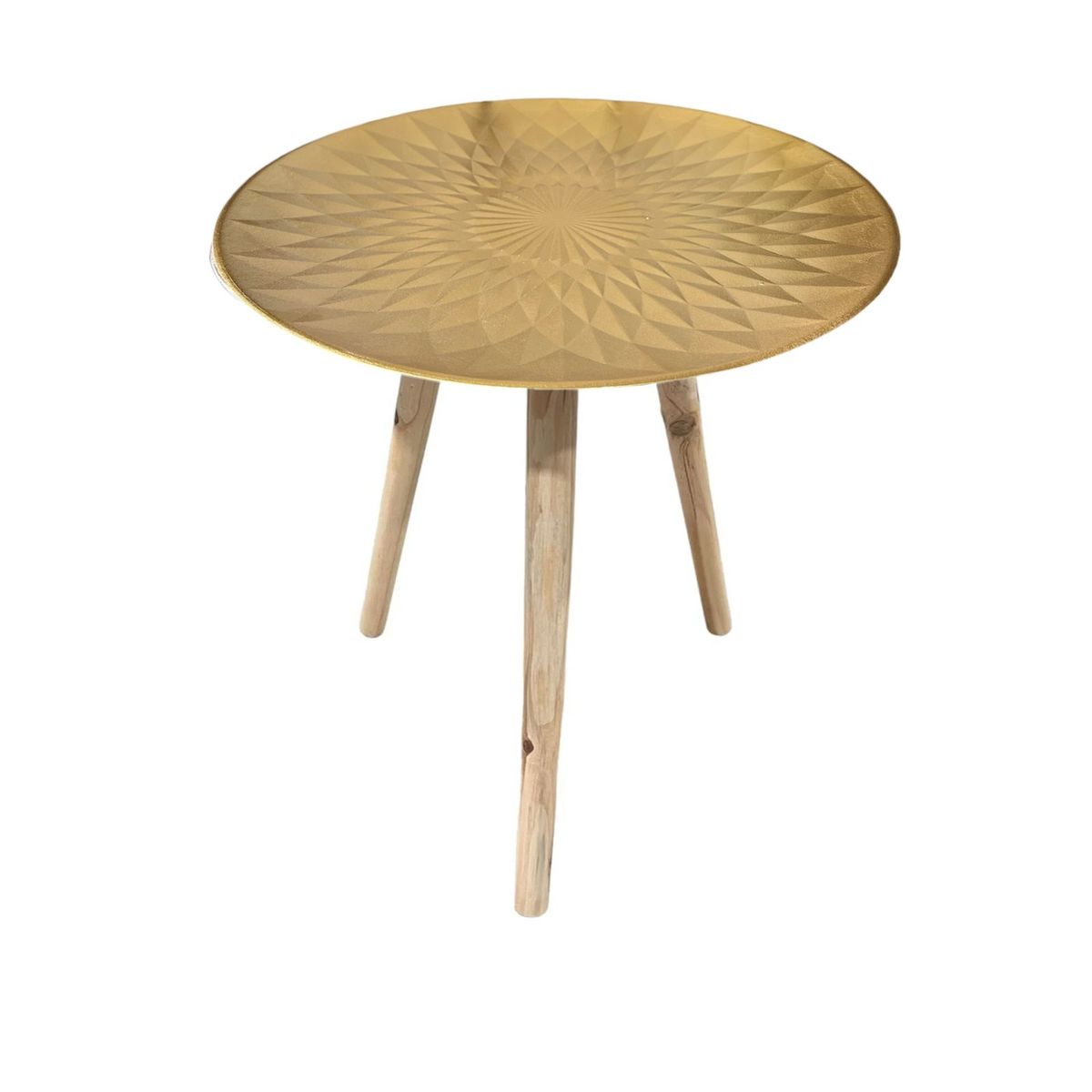 GENERICO - Mesa Lateral Dorada Estrella Mesa De Centro Decoración 50cm.