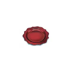 GENERICO - Plato Metalico Burdeo 6pcs 20cm