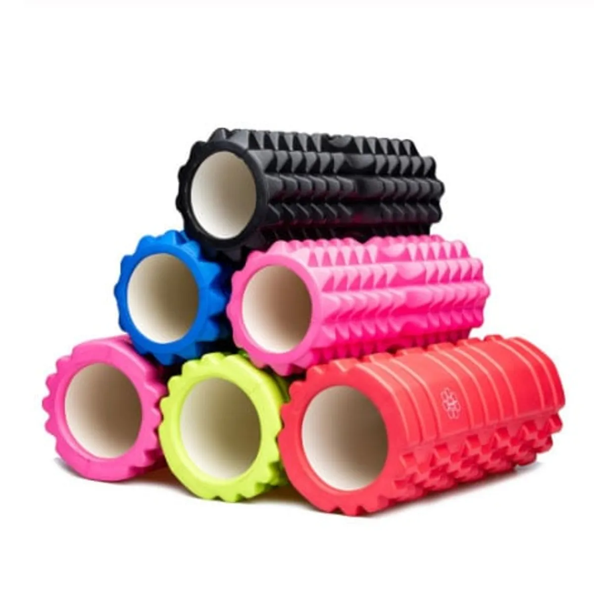 PLUSFIT - RODILLO FOAM ROLLER PYRAMID 13CMS ELONGACION MASAJES