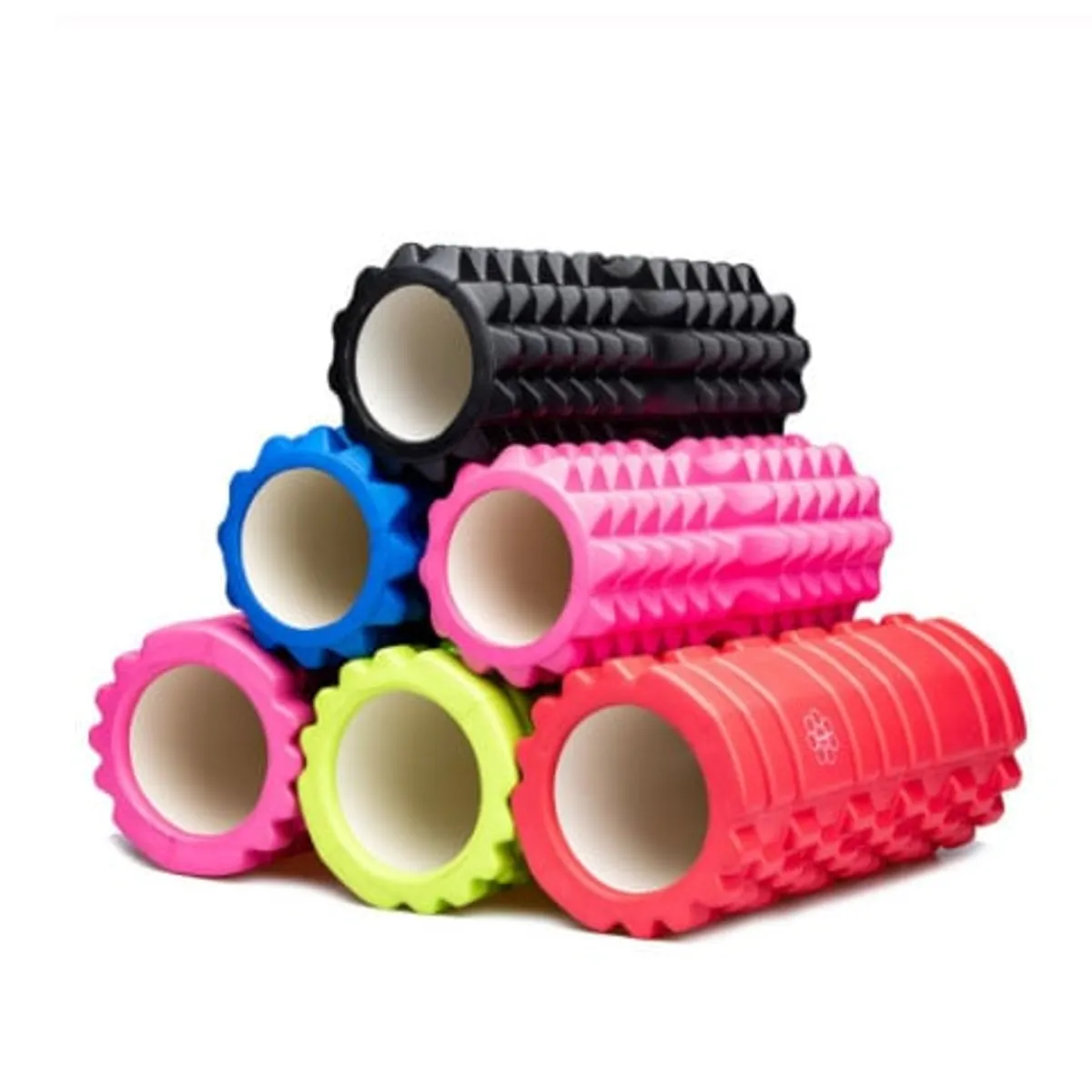 PLUSFIT - RODILLO FOAM ROLLER PYRAMID 13CMS ELONGACION MASAJES