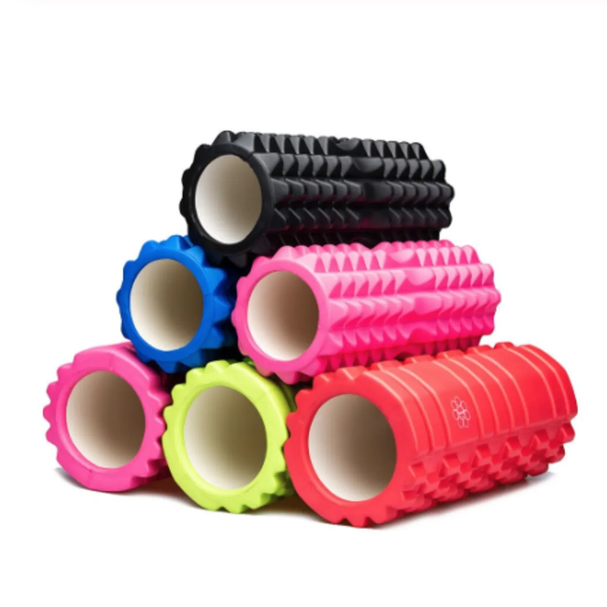 PLUSFIT - RODILLO FOAM ROLLER PYRAMID 13CMS ELONGACION MASAJES