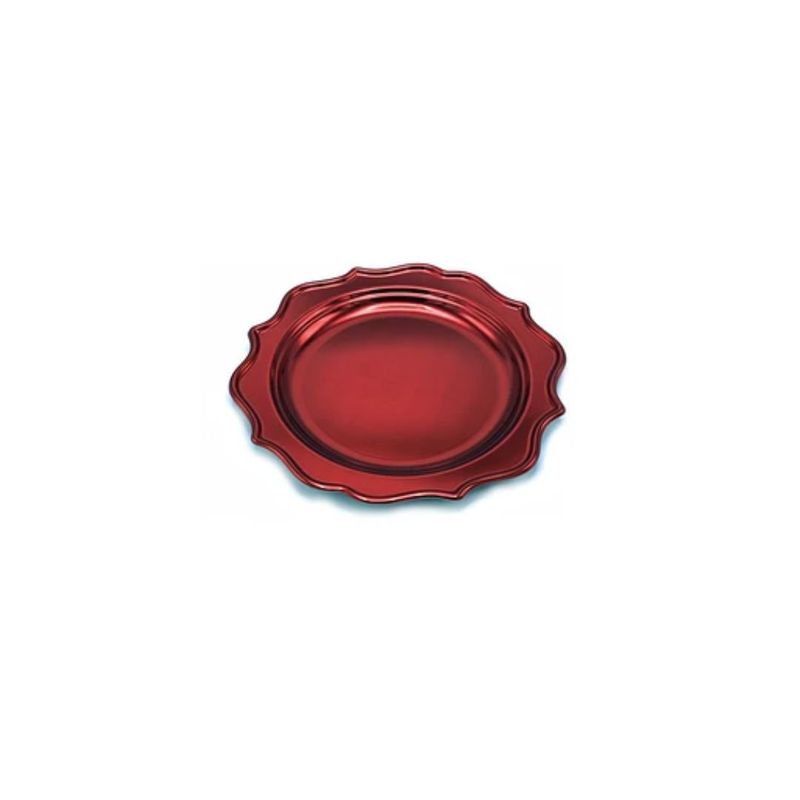 GENERICO - Plato Grande Burdeo 26cm 3pcs