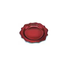 GENERICO - Plato Grande Burdeo 26cm 3pcs