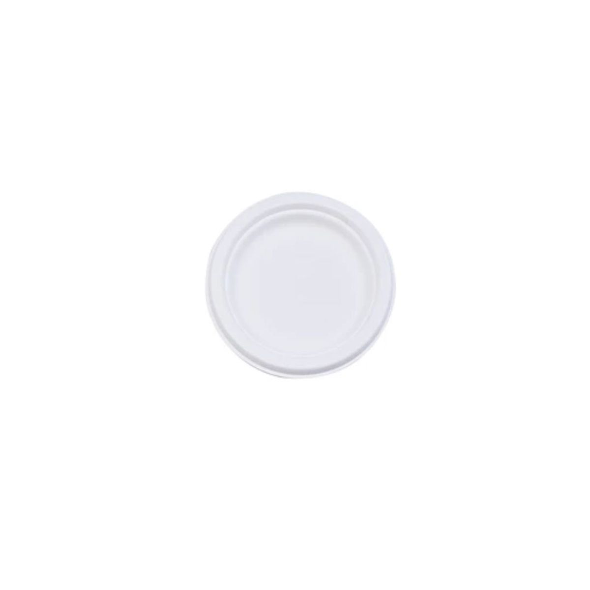 GENERICO - Plato Plástico 10pcs 26cm Blanco
