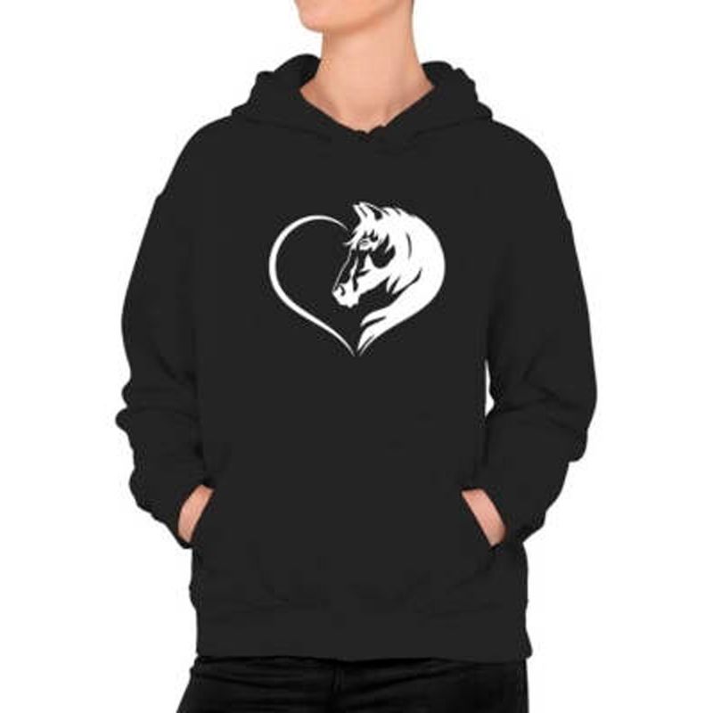 MARITEX - Poleron Caballo Love  Heart   Horse Lover  Moda Mujer