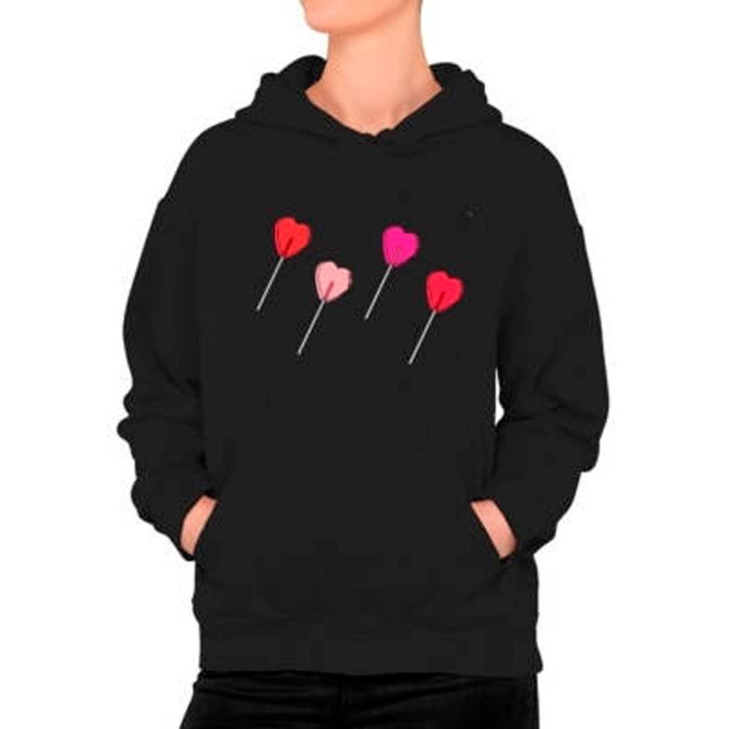 MARITEX - Poleron Estampado Lolly Pop Amor Corazon Moda Mujer