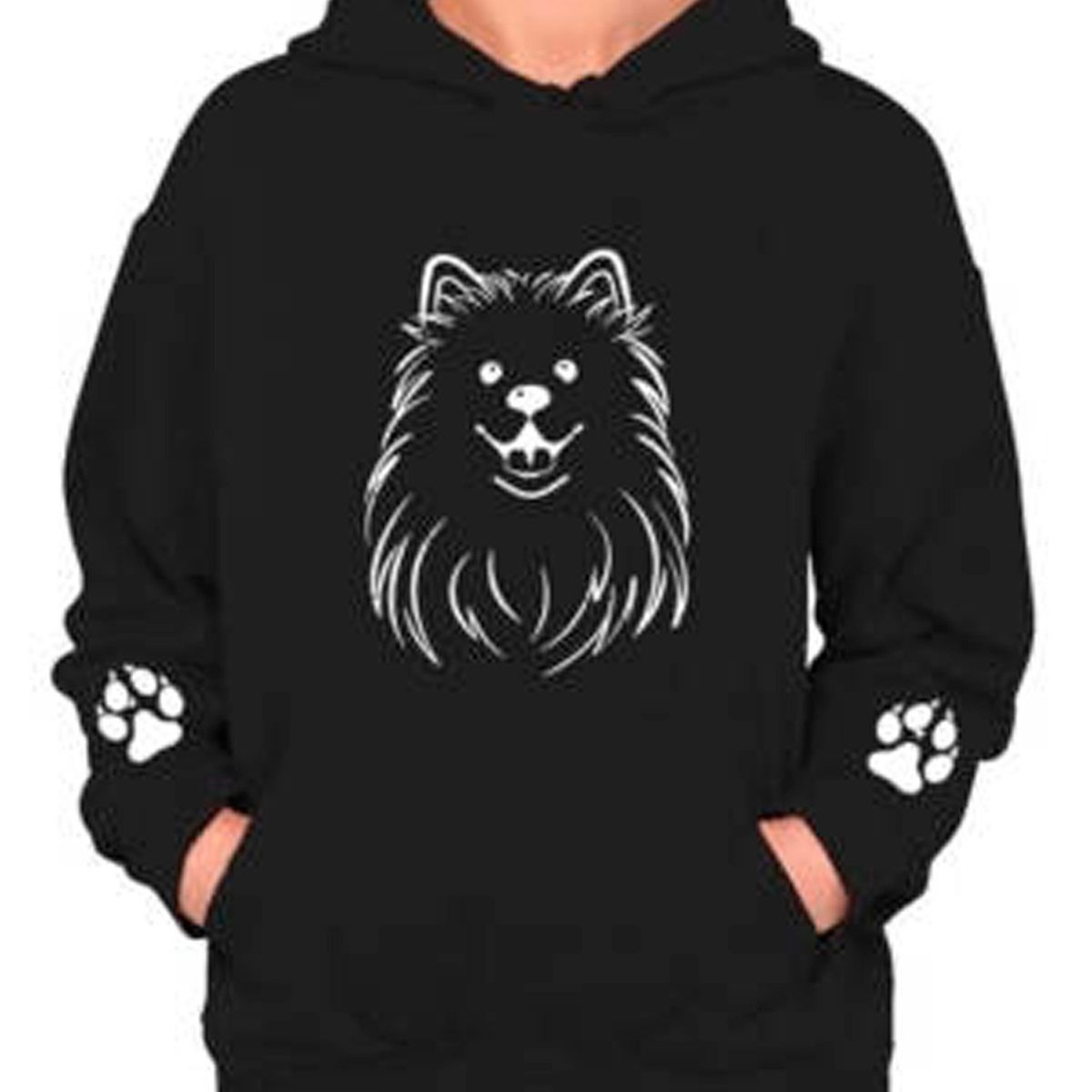 MARITEX - Poleron Estampado Perro Samoyedo Dog Moda Mujer