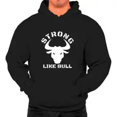 MARITEX - Poleron Estampado Strong Like Bull Toro Gym Moda Hombre