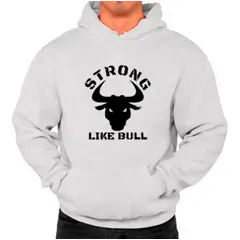 MARITEX - Poleron Estampado Strong Like Bull Toro Gym Moda Hombre